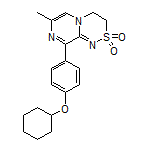9-[4-(Cyclohexyloxy)phenyl]-7-methyl-3,4-dihydropyrazino[2,1-c][1,2,4]thiadiazine 2,2-Dioxide