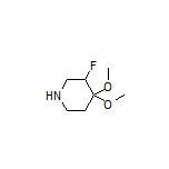 3-Fluoro-4,4-dimethoxypiperidine