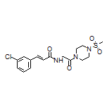 (E)-3-(3-Chlorophenyl)-N-[2-[4-(methylsulfonyl)-1-piperazinyl]-2-oxoethyl]acrylamide