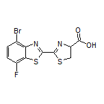 2-(4-Bromo-7-fluorobenzo[d]thiazol-2-yl)-4,5-dihydrothiazole-4-carboxylic Acid