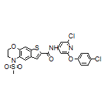 N-[2-Chloro-6-(4-chlorophenoxy)-4-pyridyl]-1-(methylsulfonyl)-2,3-dihydro-1H-thieno[3’,2’:4,5]benzo[1,2-b][1,4]oxazine-7-carboxamide