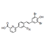 (E)-6-[3-Cyano-4-(3,5-dibromo-4-hydroxystyryl)phenyl]pyridine-2-carboxylic Acid