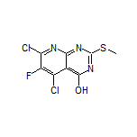 5,7-Dichloro-6-fluoro-2-(methylthio)pyrido[2,3-d]pyrimidin-4-ol