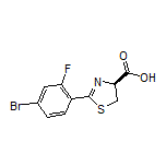 (S)-2-(4-Bromo-2-fluorophenyl)-4,5-dihydrothiazole-4-carboxylic Acid