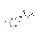 2-[(3S,4R)-1-Boc-4-hydroxy-3-pyrrolidinyl]acetic Acid