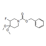 1-Cbz-3-fluoro-4,4-dimethoxypiperidine