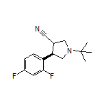 (4R)-1-(tert-Butyl)-4-(2,4-difluorophenyl)pyrrolidine-3-carbonitrile