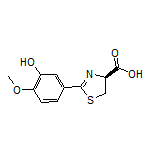 (S)-2-(3-Hydroxy-4-methoxyphenyl)-4,5-dihydrothiazole-4-carboxylic Acid