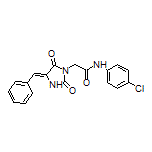 (Z)-2-(4-Benzylidene-2,5-dioxoimidazolidin-1-yl)-N-(4-chlorophenyl)acetamide