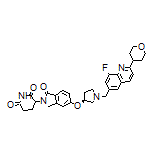 3-[5-[[(S)-1-[[8-Fluoro-2-(tetrahydro-2H-pyran-4-yl)-6-quinolyl]methyl]-3-pyrrolidinyl]oxy]-1-oxo-2-isoindolinyl]piperidine-2,6-dione