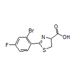 2-(2-Bromo-4-fluorophenyl)-4,5-dihydrothiazole-4-carboxylic Acid