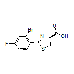 (S)-2-(2-Bromo-4-fluorophenyl)-4,5-dihydrothiazole-4-carboxylic Acid