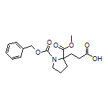 3-[1-Cbz-2-(methoxycarbonyl)-2-pyrrolidinyl]propanoic Acid