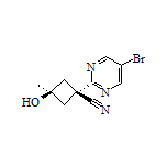 cis-1-(5-Bromo-2-pyrimidinyl)-3-hydroxy-3-methylcyclobutanecarbonitrile