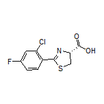 (R)-2-(2-Chloro-4-fluorophenyl)-4,5-dihydrothiazole-4-carboxylic Acid