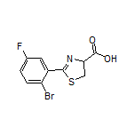 2-(2-Bromo-5-fluorophenyl)-4,5-dihydrothiazole-4-carboxylic Acid