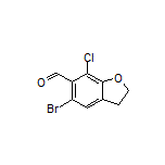 5-Bromo-7-chloro-2,3-dihydrobenzofuran-6-carbaldehyde