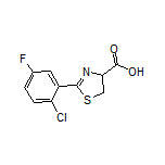 2-(2-Chloro-5-fluorophenyl)-4,5-dihydrothiazole-4-carboxylic Acid