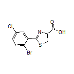 2-(2-Bromo-5-chlorophenyl)-4,5-dihydrothiazole-4-carboxylic Acid