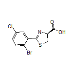 (S)-2-(2-Bromo-5-chlorophenyl)-4,5-dihydrothiazole-4-carboxylic Acid