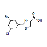 2-(3-Bromo-5-chlorophenyl)-4,5-dihydrothiazole-4-carboxylic Acid