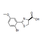 (S)-2-(2-Bromo-5-methoxyphenyl)-4,5-dihydrothiazole-4-carboxylic Acid