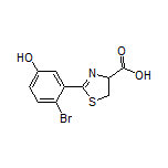 2-(2-Bromo-5-hydroxyphenyl)-4,5-dihydrothiazole-4-carboxylic Acid