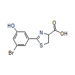 2-(3-Bromo-5-hydroxyphenyl)-4,5-dihydrothiazole-4-carboxylic Acid