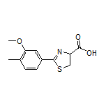 2-(3-Methoxy-4-methylphenyl)-4,5-dihydrothiazole-4-carboxylic Acid