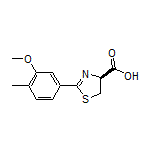 (S)-2-(3-Methoxy-4-methylphenyl)-4,5-dihydrothiazole-4-carboxylic Acid