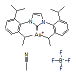 1,3-Bis(2,6-di-i-propylphenyl)imidazol-2-ylidene(acetonitrile)gold(I) Tetrafluoroborate