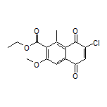 Ethyl 7-Chloro-3-methoxy-1-methyl-5,8-dioxo-5,8-dihydronaphthalene-2-carboxylate