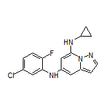 N5-(5-Chloro-2-fluorophenyl)-N7-cyclopropylpyrazolo[1,5-a]pyridine-5,7-diamine