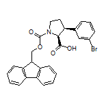 (2S,3S)-1-Fmoc-3-(3-bromophenyl)pyrrolidine-2-carboxylic Acid