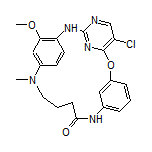 6-Chloro-22-methoxy-19-methyl-8-oxa-2,4,14,19,25-pentaazatetracyclo[18.2.2.1[3,7].1[9,13]]hexacosa-1(22),3(25),4,6,9(26),10,12,20,23-nonaen-15-one