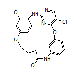 6-Chloro-22-methoxy-8,19-dioxa-2,4,14,25-tetraazatetracyclo[18.2.2.1[3,7].1[9,13]]hexacosa-1(22),3(25),4,6,9(26),10,12,20,23-nonaen-15-one