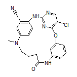 6-Chloro-19-methyl-15-oxo-8-oxa-2,4,14,19,25-pentaazatetracyclo[18.2.2.1[3,7].1[9,13]]hexacosa-1(22),3(25),4,6,9(26),10,12,20,23-nonaene-22-carbonitrile