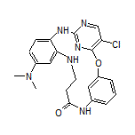 12-(Dimethylamino)-4-chloro-2-oxa-6,8,15,19,25-pentaazatetracyclo[18.3.1.1[3,7].0[9,14]]pentacosa-1(24),3,5,7(25),9,11,13,20,22-nonaen-18-one