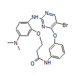 12-(Dimethylamino)-4-bromo-2,15-dioxa-6,8,19,25-tetraazatetracyclo[18.3.1.1[3,7].0[9,14]]pentacosa-1(24),3,5,7(25),9,11,13,20,22-nonaen-18-one