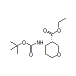 Ethyl (3S,4S)-4-(Boc-amino)tetrahydro-2H-pyran-3-carboxylate