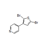 4-(2,5-Dibromo-3-thienyl)pyridine