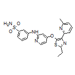 3-[[4-[[2-Ethyl-4-(6-methyl-2-pyridyl)-5-thiazolyl]oxy]-2-pyridyl]amino]benzenesulfonamide