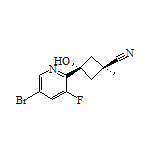 trans-3-(5-Bromo-3-fluoro-2-pyridyl)-3-hydroxy-1-methylcyclobutanecarbonitrile