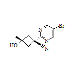 trans-1-(5-Bromo-2-pyrimidinyl)-3-hydroxy-3-methylcyclobutanecarbonitrile