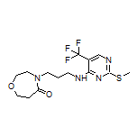 4-[3-[[2-(Methylthio)-5-(trifluoromethyl)pyrimidin-4-yl]amino]propyl]-1,4-oxazepan-5-one