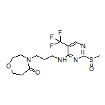 4-[3-[[2-(Methylsulfinyl)-5-(trifluoromethyl)-4-pyrimidinyl]amino]propyl]-1,4-oxazepan-5-one