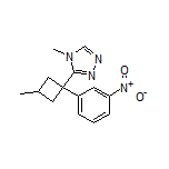 4-Methyl-3-[3-methyl-1-(3-nitrophenyl)cyclobutyl]-4H-1,2,4-triazole