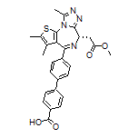 (S)-4’-[6-(2-Methoxy-2-oxoethyl)-2,3,9-trimethyl-6H-thieno[3,2-f][1,2,4]triazolo[4,3-a][1,4]diazepin-4-yl]-[1,1’-biphenyl]-4-carboxylic Acid