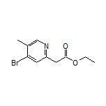 Ethyl 2-(4-Bromo-5-methyl-2-pyridyl)acetate