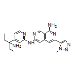 N6-[4-(3-Amino-3-pentyl)-2-pyridyl]-3-(1-methyl-1H-1,2,3-triazol-5-yl)-2,7-naphthyridine-1,6-diamine